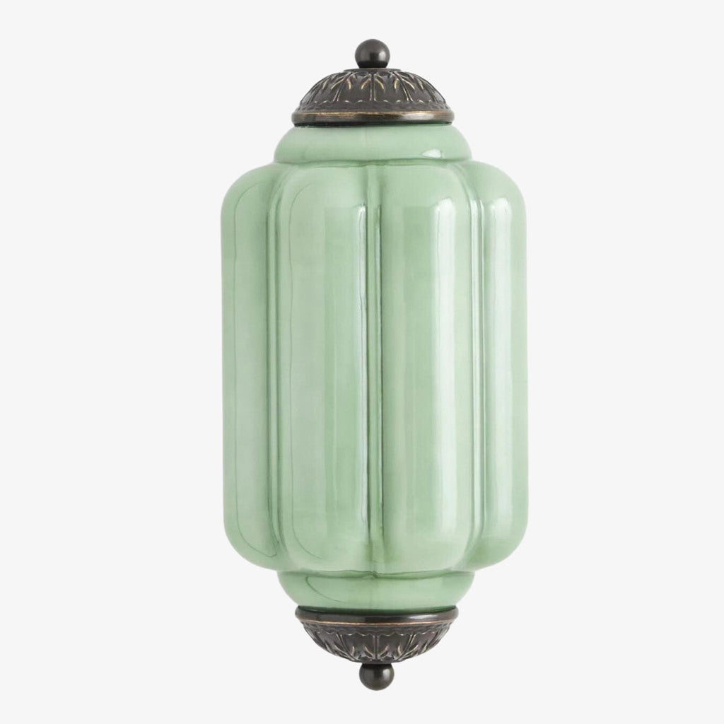 Eloise Vintage Wandleuchte aus Milchglas mit gewelltem Rand - Moderne Akzentbeleuchtung für Bad und Schlafzimmer