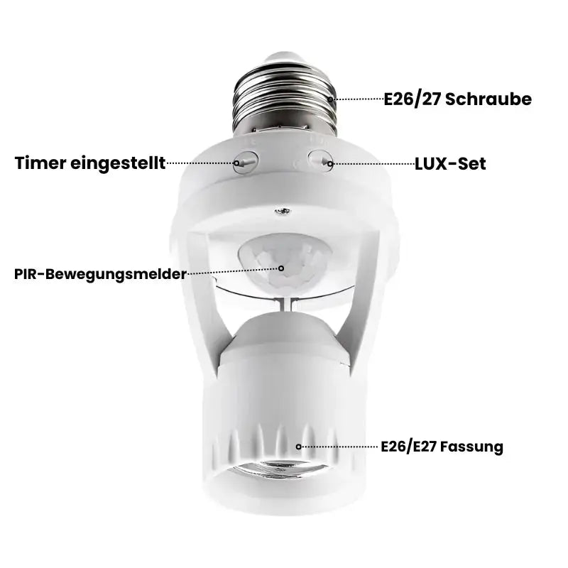 Intelligenter Bewegungsmelder mit einstellbarem Timer und Lichtsensor - Lamylie