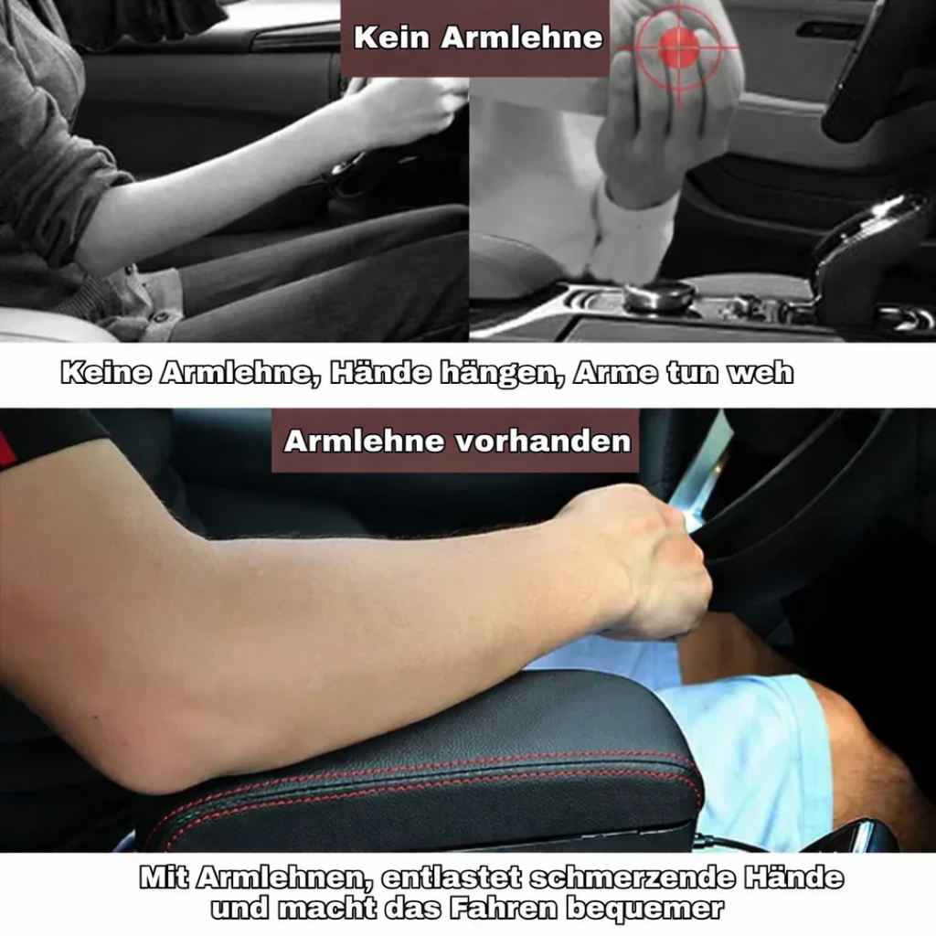 Reposabrazos cómodo para el coche – Apoyo seguro y organización ordenada para viajes relajados - Lamylie