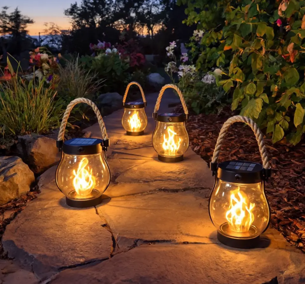 LumaFlick Solar Flame Lantern — Transform Your Nights with Cozy, Captivating Glow That Lasts All Evening - Lamylie