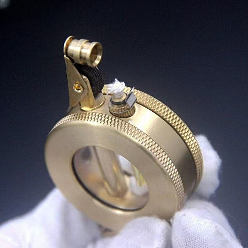 Vintage Retro Gas Lighter | Classic Refillable Pocket Lighter for Collectors - Lamylie