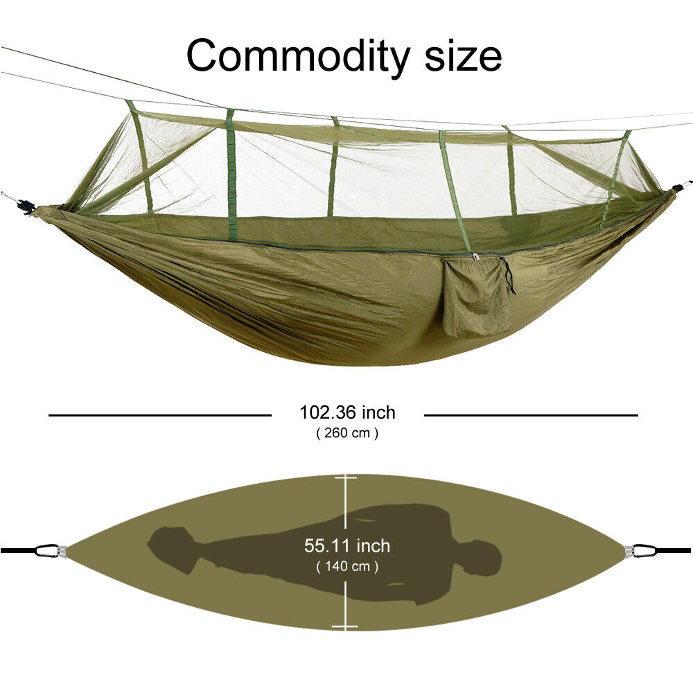 Hammock for Camping with Mosquito Net and Rainfly Choices - Lamylie