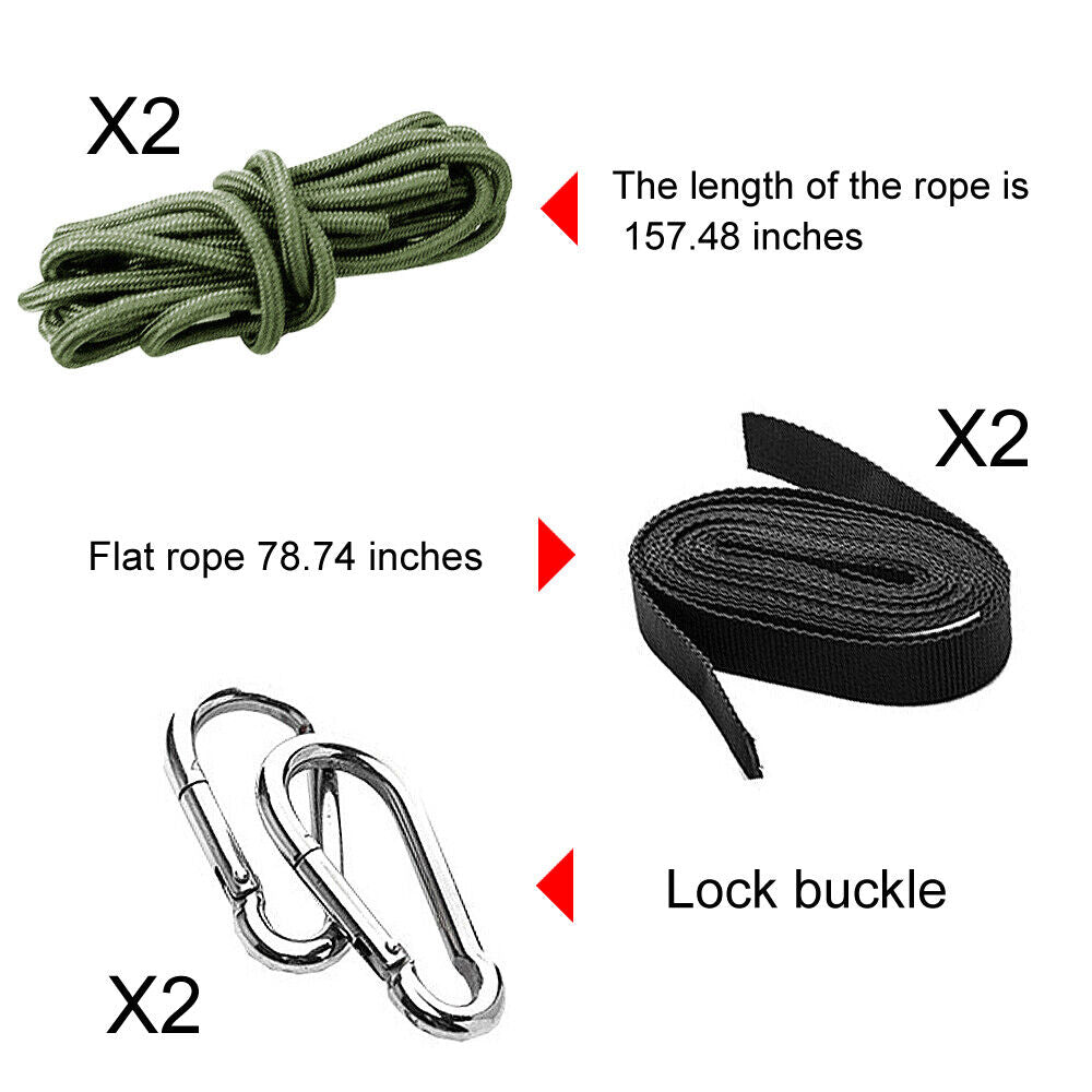 Hammock for Camping with Mosquito Net and Rainfly Choices - Lamylie