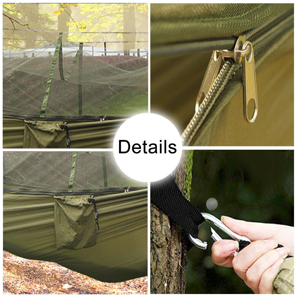 Hammock for Camping with Mosquito Net and Rainfly Choices - Lamylie