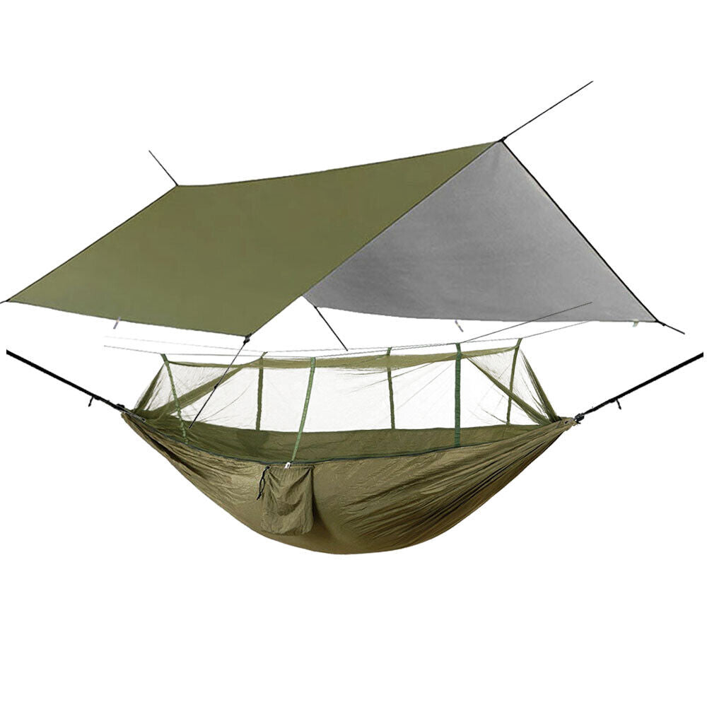 Hammock for Camping with Mosquito Net and Rainfly Choices - Lamylie