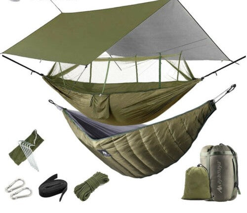 Hammock for Camping with Mosquito Net and Rainfly Choices - Lamylie