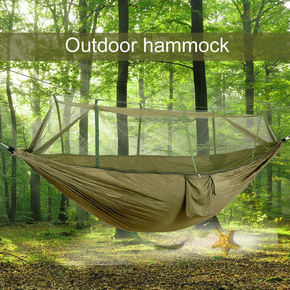 Hammock for Camping with Mosquito Net and Rainfly Choices - Lamylie