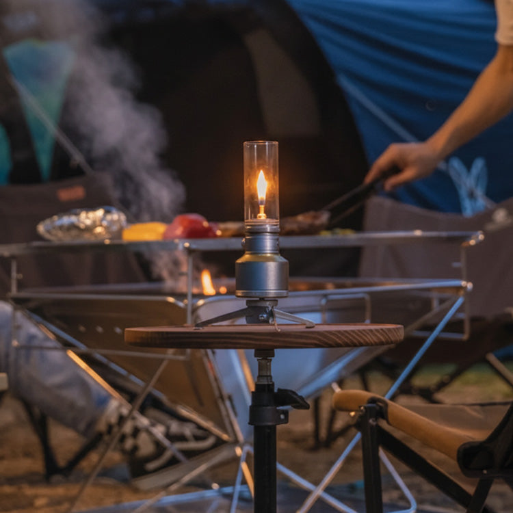 Vintage Butane Camping Lamp with Adjustable Flame | Compact Outdoor Light for Hikers and Adventurers - Lamylie