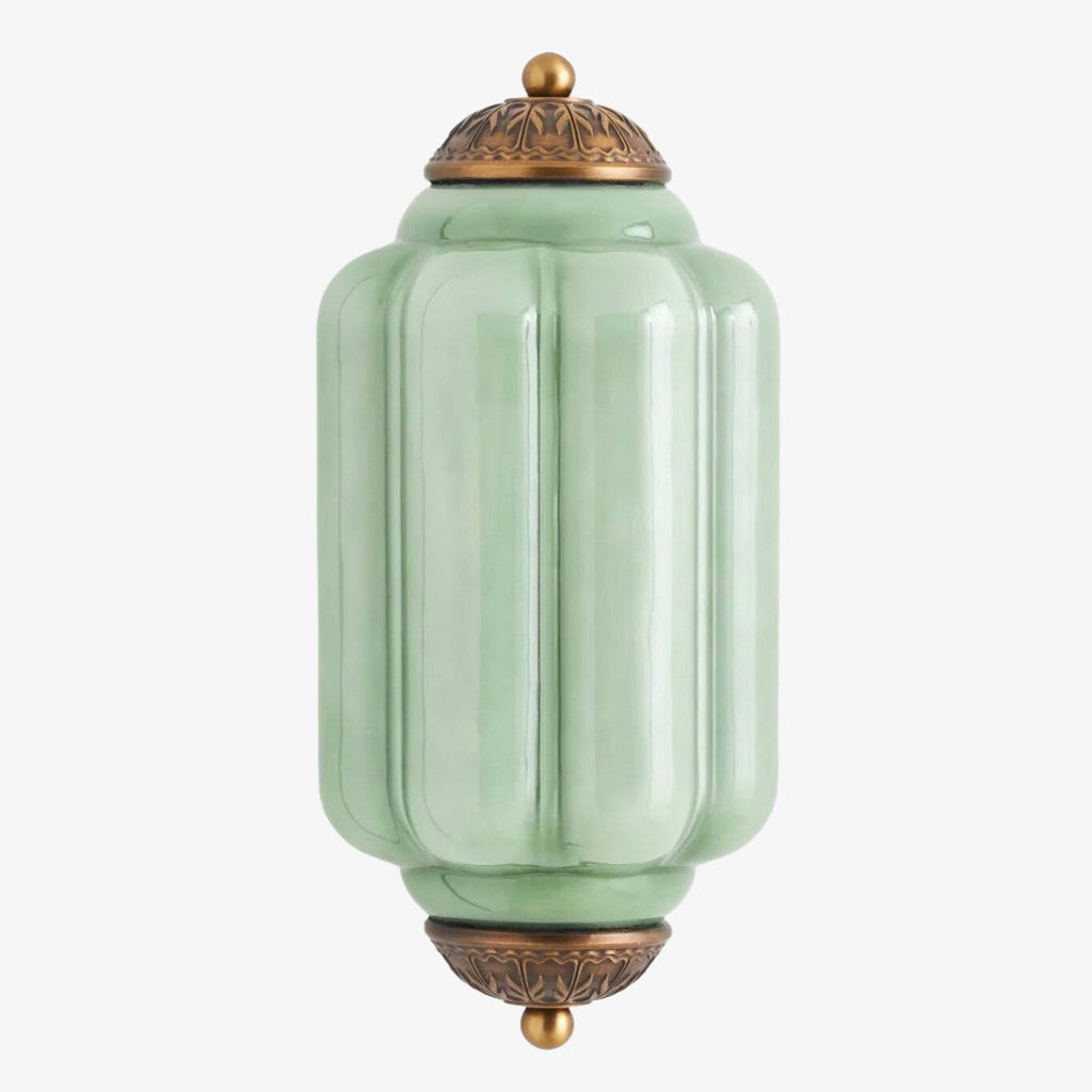 Eloise Vintage Wandleuchte aus Milchglas mit gewelltem Rand - Moderne Akzentbeleuchtung für Bad und Schlafzimmer