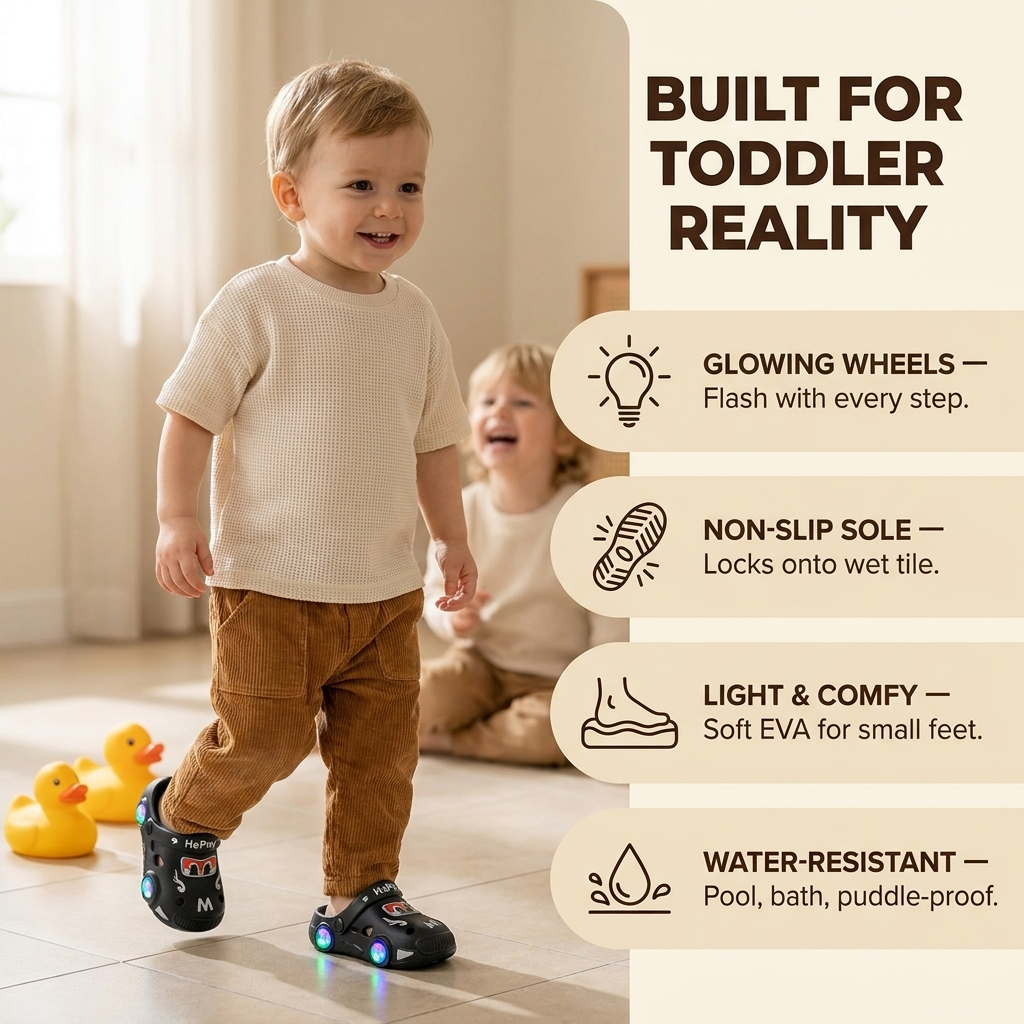 LumoSprints — Light Up Every Step & Grip Wet Floors Toddlers Usually Slip On - Lamylie