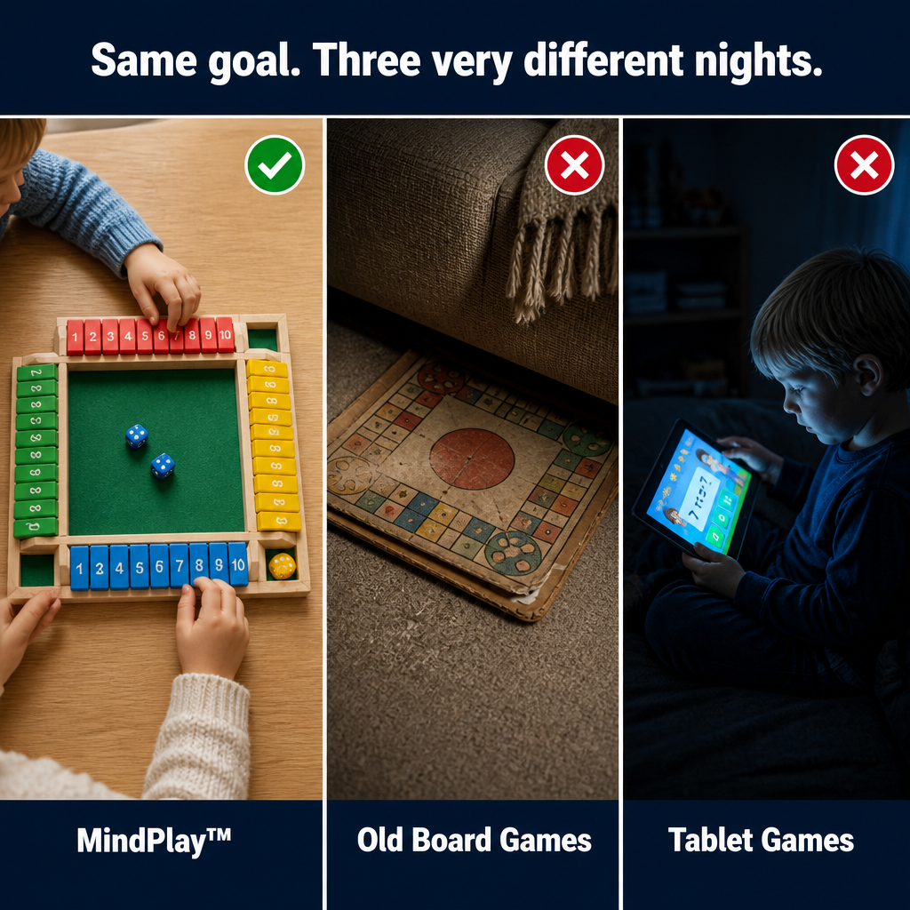 MindPlay — Trade Screen Time For Real Family Laughs With Wooden Dice - Lamylie