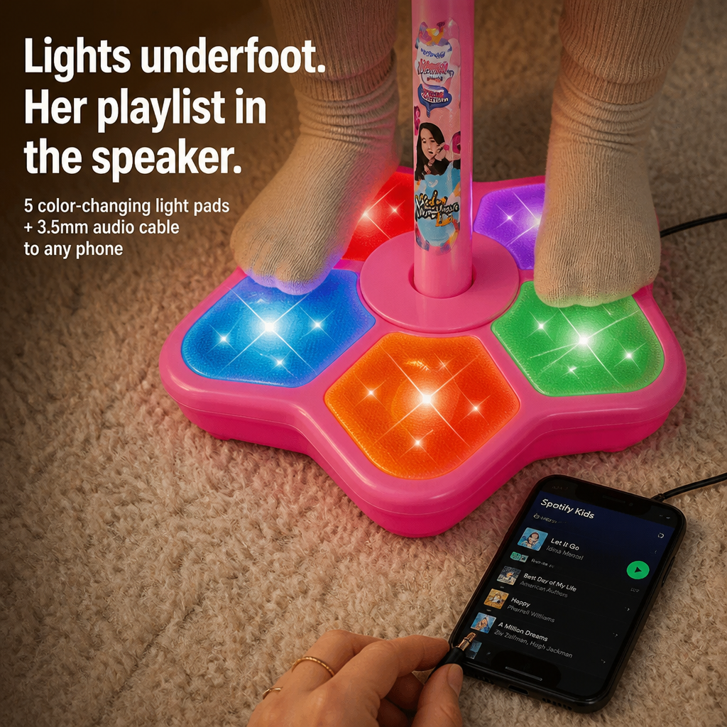 HarmonyVibe — Trade the Hairbrush Mic for a Real Performer's Stand | Pink, Blue, Black - Lamylie