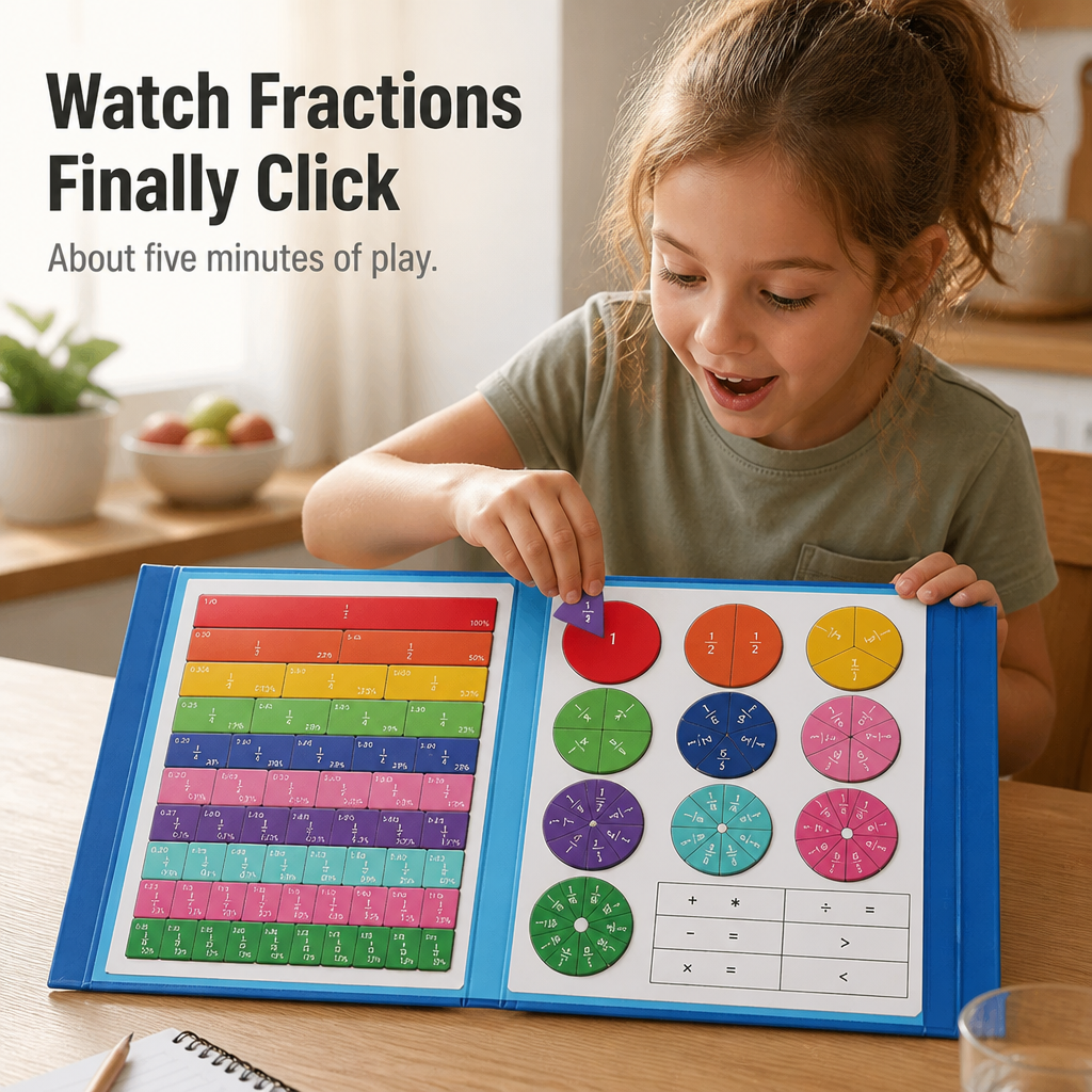 FractionSense — Make Fractions Finally Click With Magnetic Pieces Kids Actually Move - Lamylie