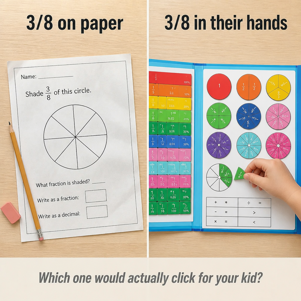 FractionSense — Make Fractions Finally Click With Magnetic Pieces Kids Actually Move - Lamylie