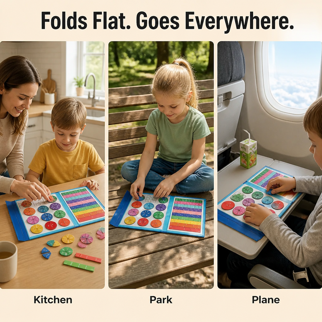 FractionSense — Make Fractions Finally Click With Magnetic Pieces Kids Actually Move - Lamylie