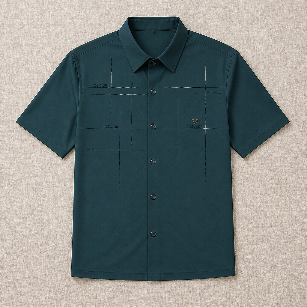 Maxon – Wrinkle-Free Stretch Short-Sleeve Button-Down Shirt - Lamylie