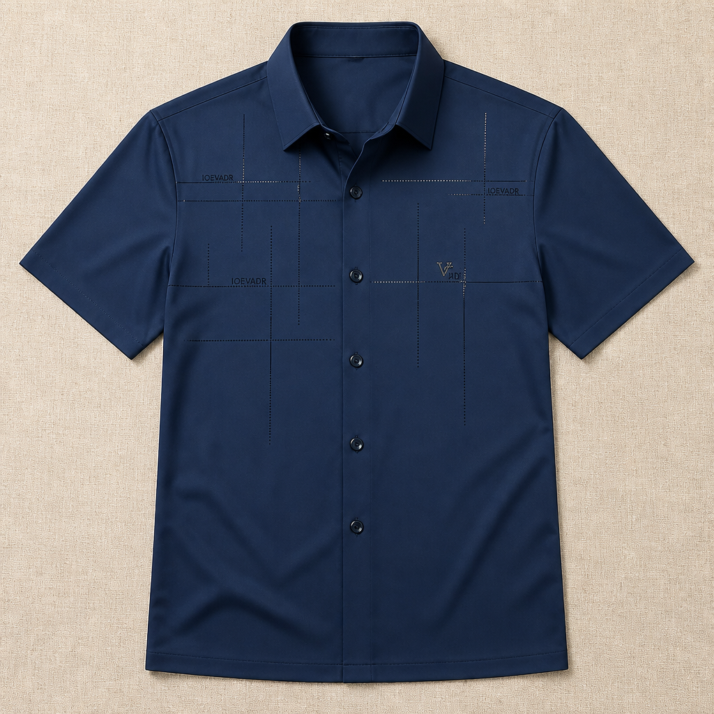 Maxon – Wrinkle-Free Stretch Short-Sleeve Button-Down Shirt - Lamylie