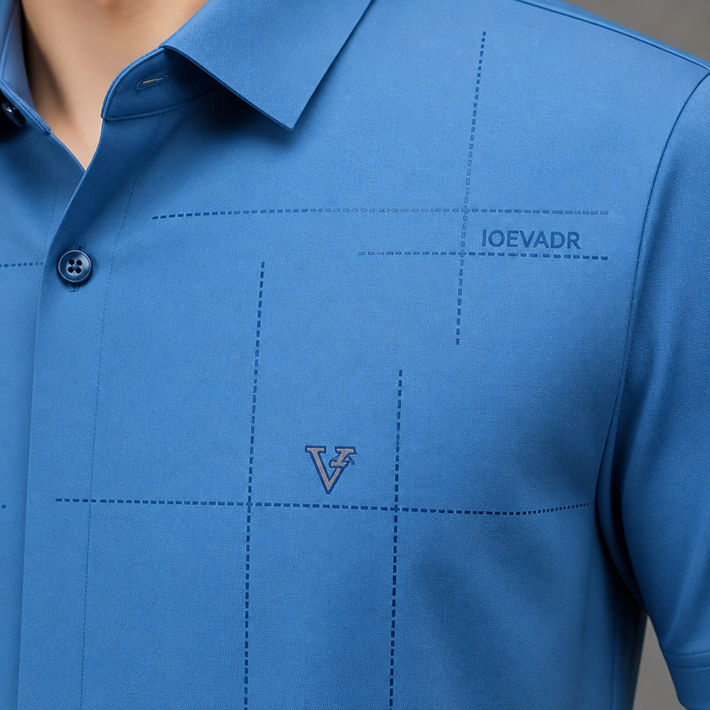 Maxon – Wrinkle-Free Stretch Short-Sleeve Button-Down Shirt - Lamylie