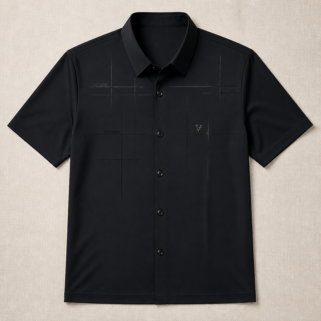 Maxon – Wrinkle-Free Stretch Short-Sleeve Button-Down Shirt - Lamylie