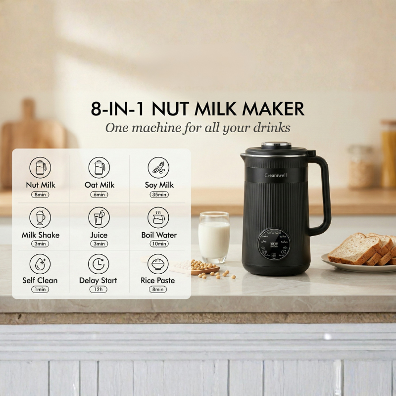 Fresh, Silky Plant Milk in Seconds – Additive-Free and Stress-Free - Lamylie