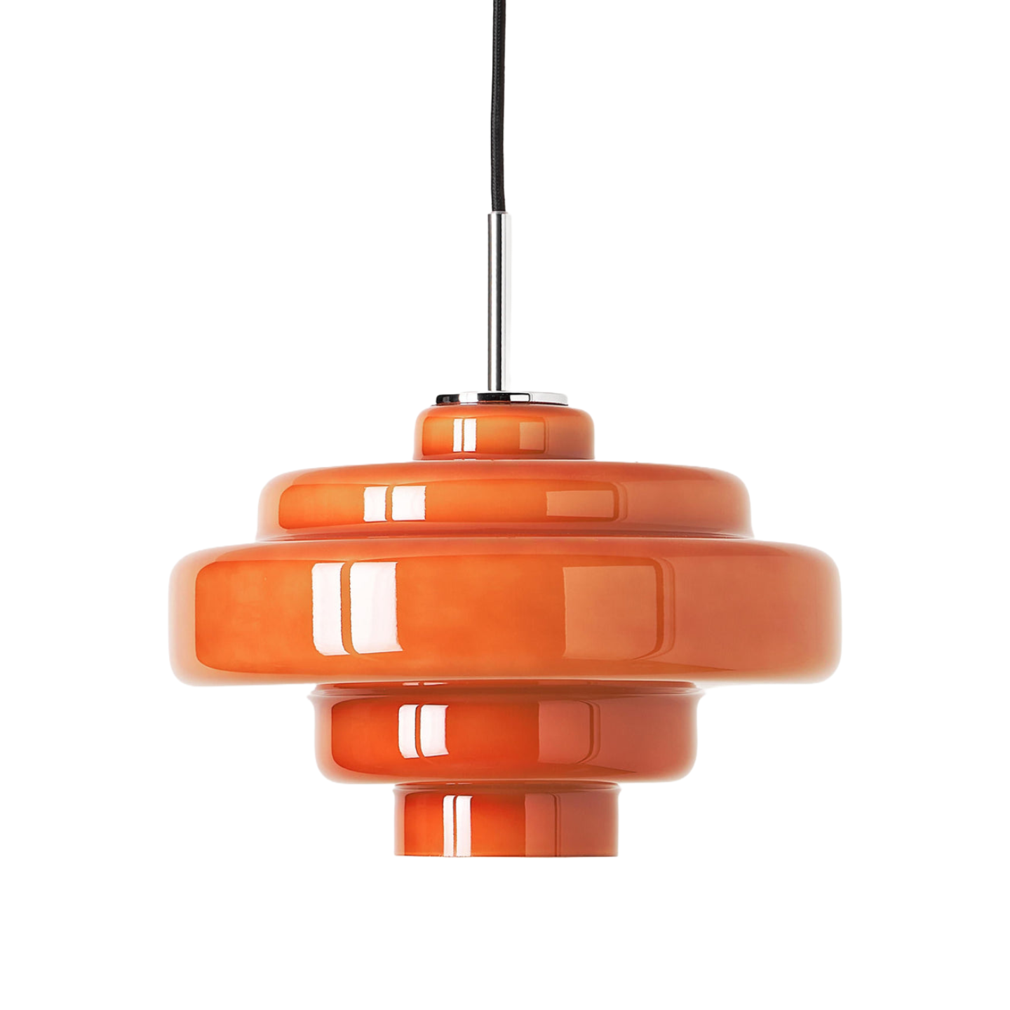 Colored Glass Pendant Lamp with Adjustable Suspension | Modern Light Point for Dining Room Kitchen Living Room - Lamylie