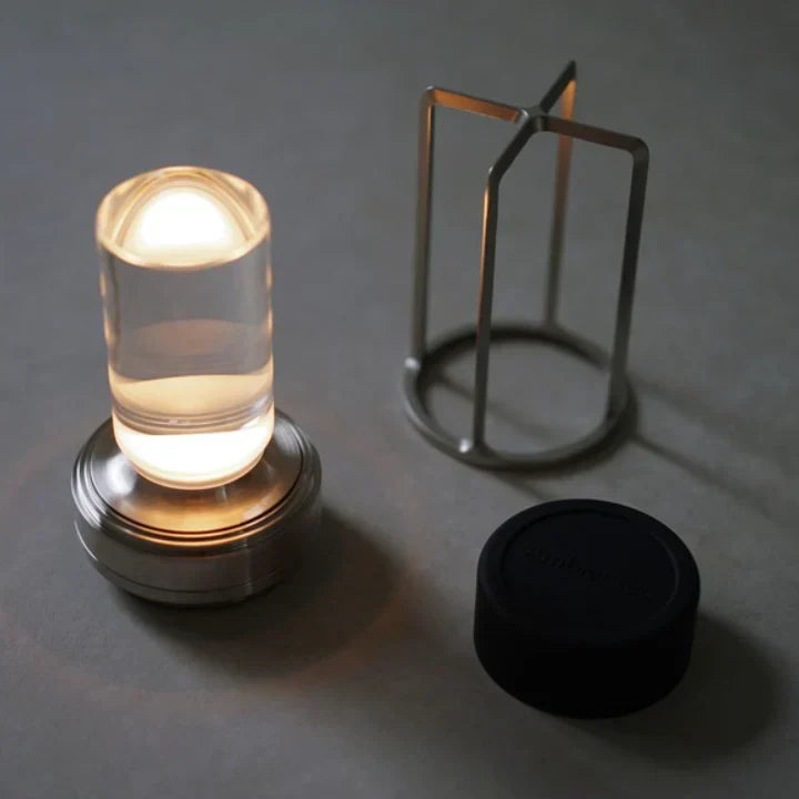 Lumiere Lantern Cordless Crystal Table Lamp - Lamylie