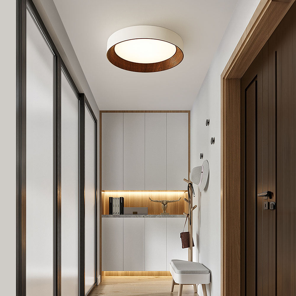 Minimalist Round Low-Profile Ceiling Lamp Bedroom Ceiling Lighting LED - Lamylie