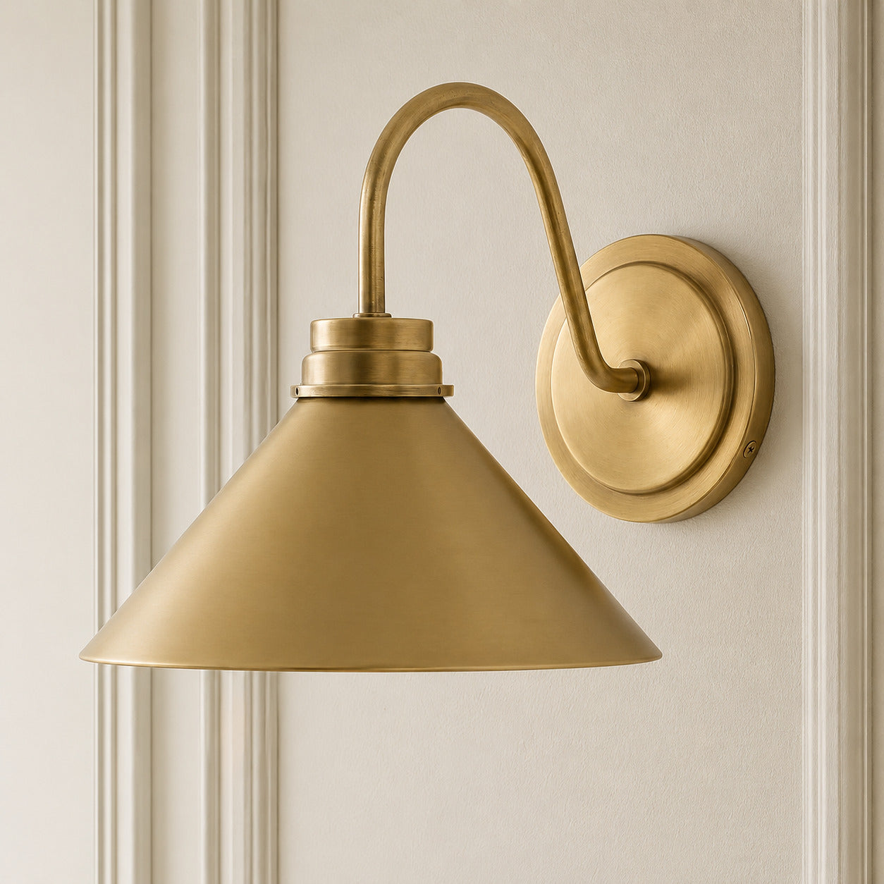 Globe Wall Lamp with Curved Arm | Modern Industrial Lighting for Bathroom, Bedroom, and Hall - Lamylie