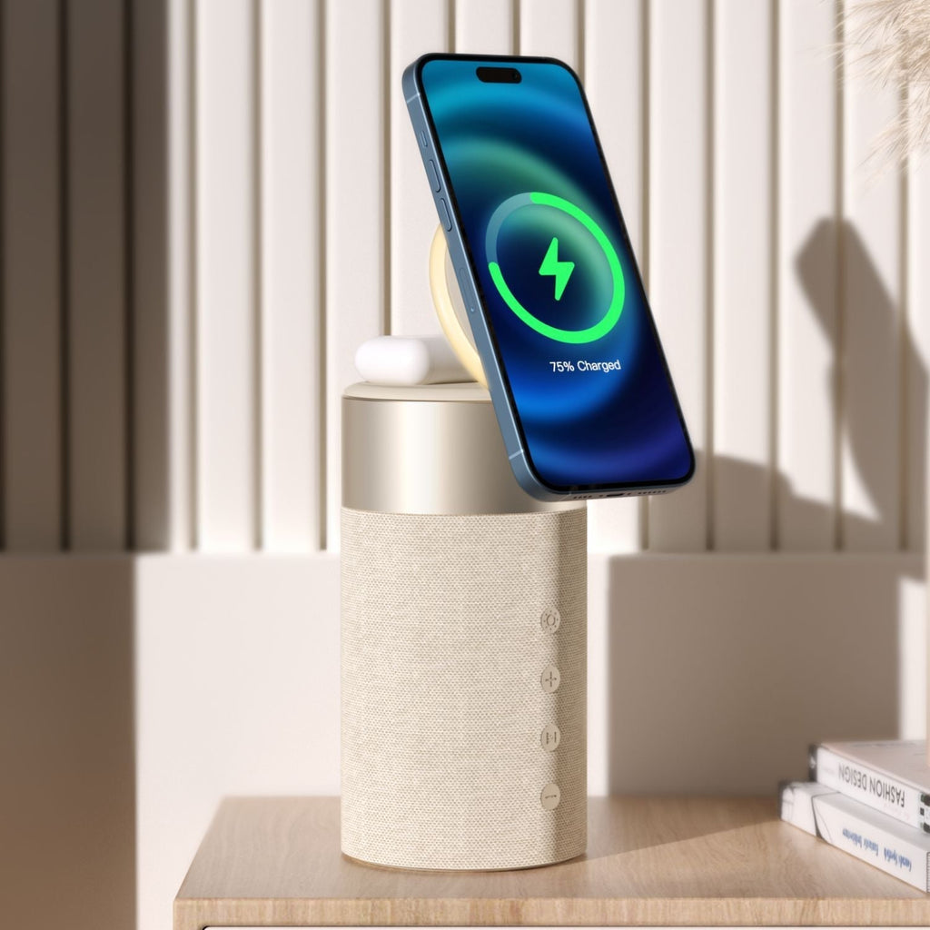 Wireless Speaker with Charging Function | 3-in-1 Bluetooth Speaker, MagSafe Power Bank & Ambient Lighting - Lamylie
