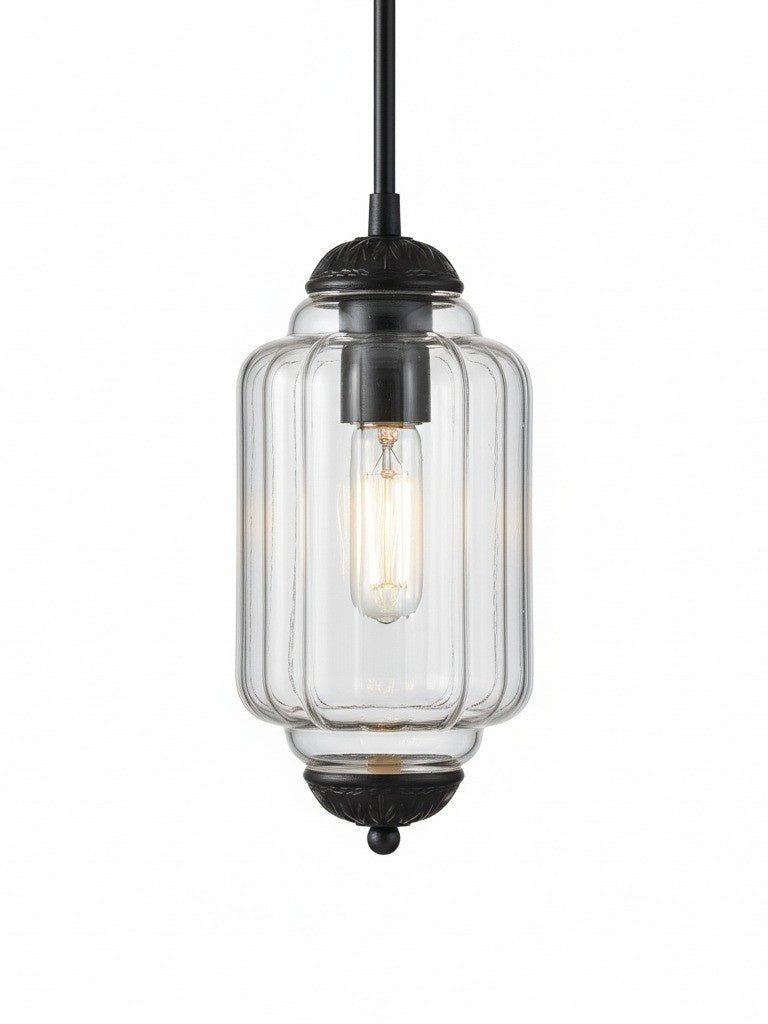 Vintage Glass Pendant Lamp with Nostalgic Look | Refined Lighting for Dining Room and Kitchen - Lamylie
