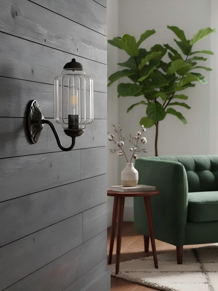 Milk Glass Wall Lamp Eloise for Hall and Bedroom | Vintage Wall Lighting with Milky White Glass - Lamylie