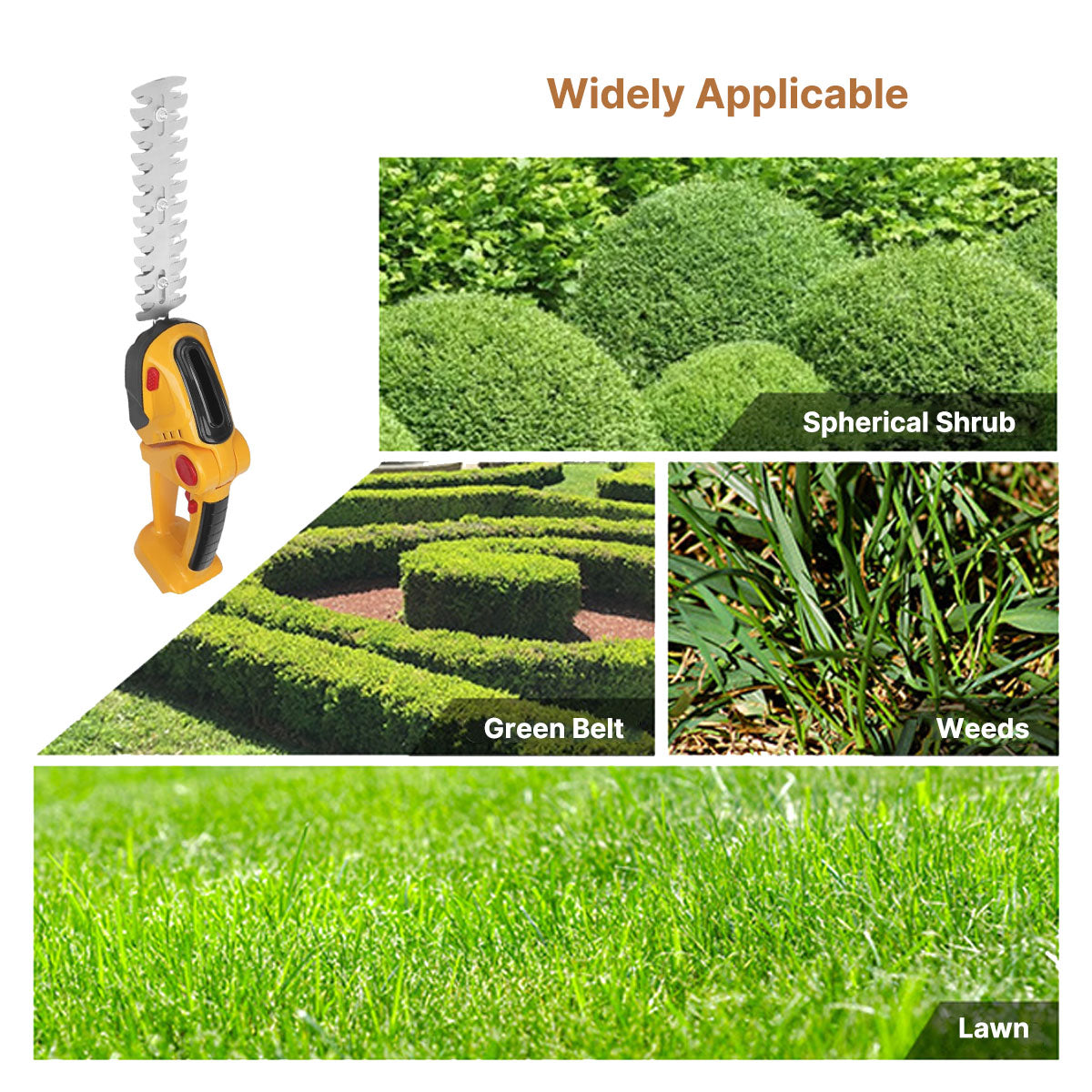 Compact Battery-Powered Hedge Trimmer - Lamylie