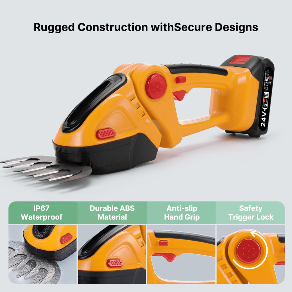 Compact Battery-Powered Hedge Trimmer - Lamylie