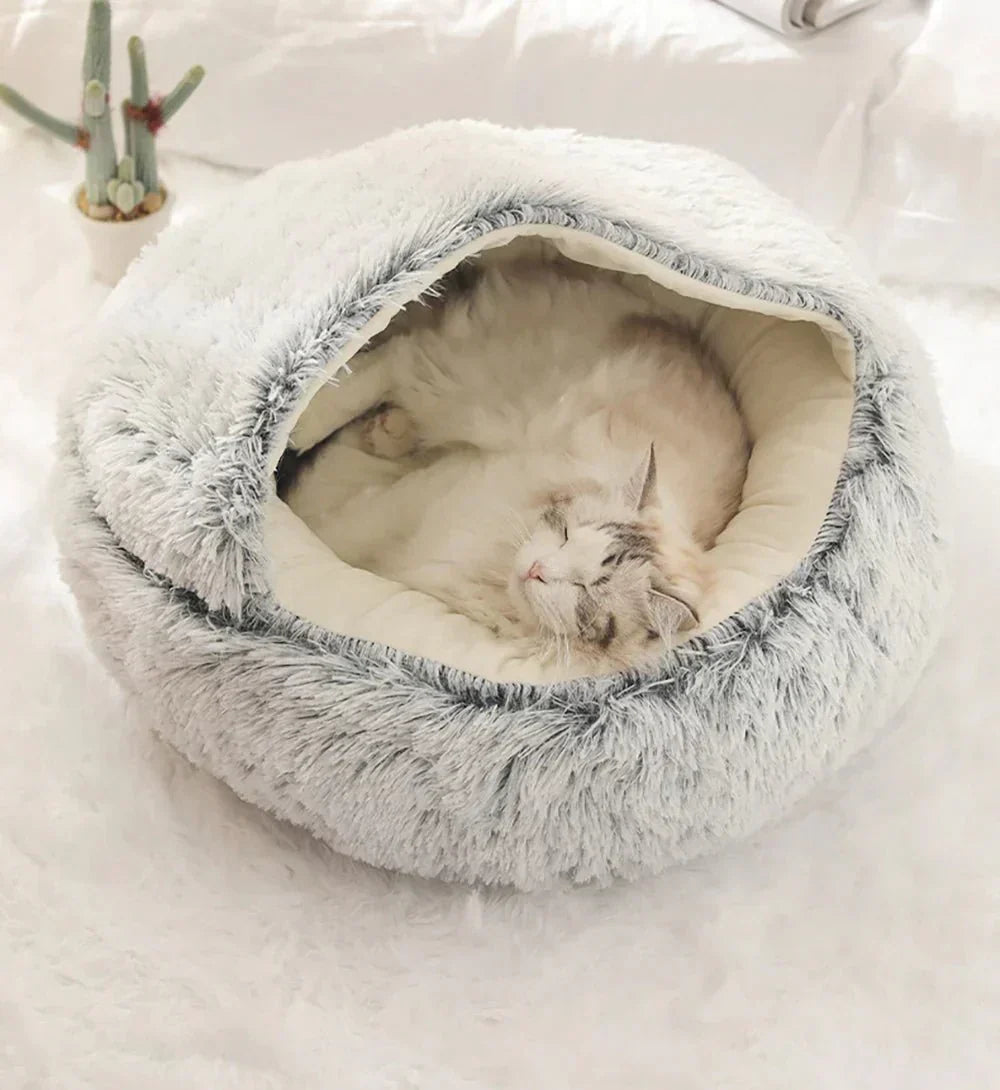 Calming Pet Bed for Dogs and Cats - Cozy Nest for Anxious Animals - Lamylie