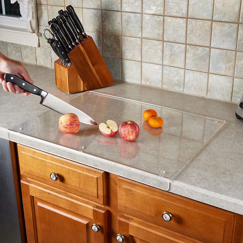 Glass Cutting Board with Non-Slip Base – Safe Surface for Food Prep - Lamylie