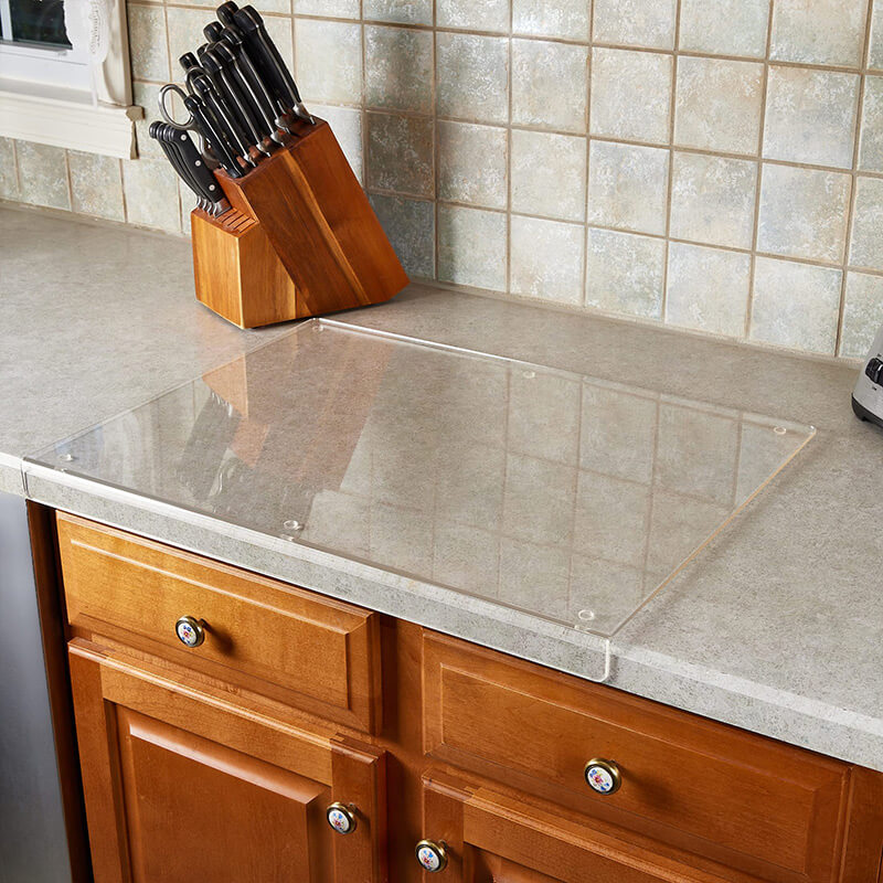Glass Cutting Board with Non-Slip Base – Safe Surface for Food Prep - Lamylie