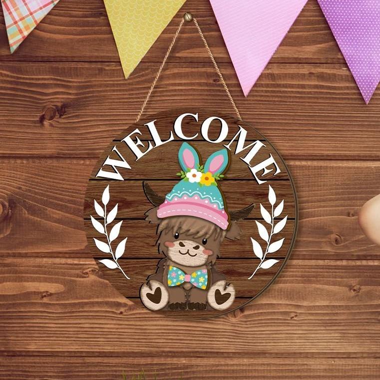 MagniCharm Highland Cow Sign — Transform Your Home with Fun, Festive Flair All Year Long - Lamylie