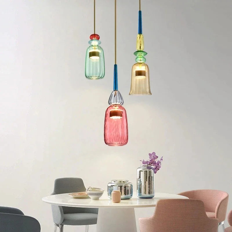 Adjustable Suspension Colorful Hanging Lamp Pendant - Lamylie