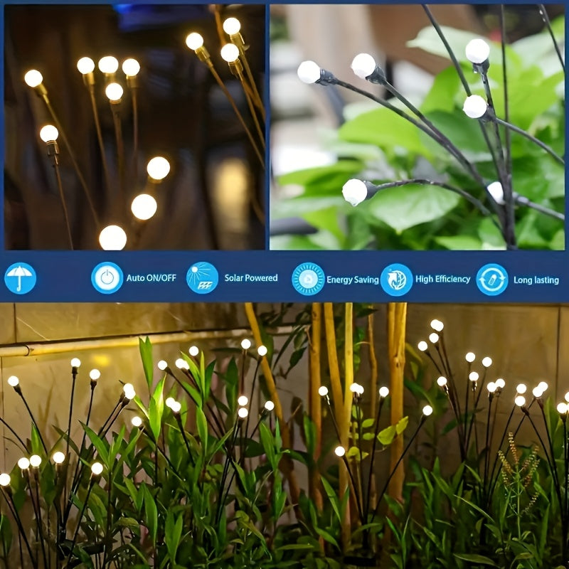 Luces solares LED de suelo Nightflare con efecto de luciérnaga — Configuraciones de 6/8/10 LED
