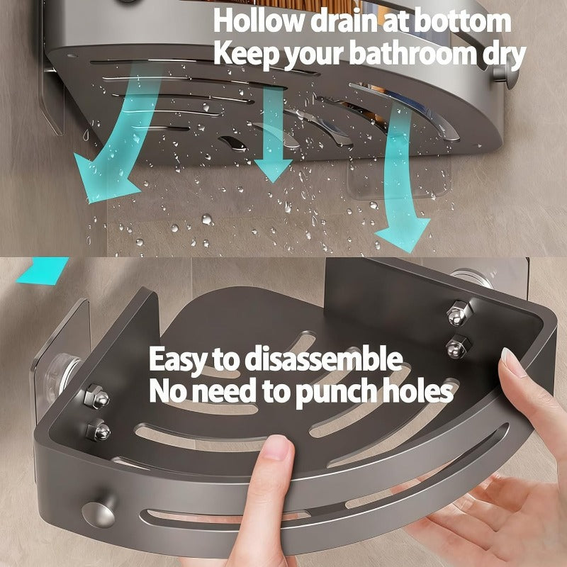 Eckregal für die Dusche - Ohne Bohren - Lamylie
