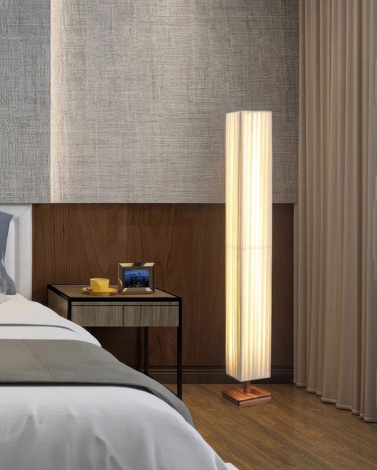Sylara gulvlampe — orientalsk minimalistisk design i wabi-sabi-stil