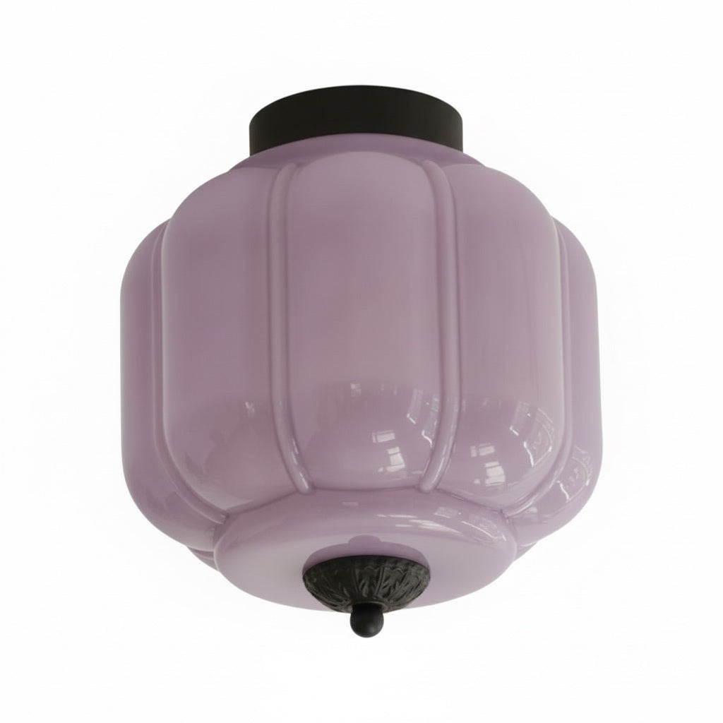 Ceiling Lamp Milk Glass Shade Modern Lighting Scandinavian Style Living Room Dining Room Bedroom Flush Mount - Lamylie