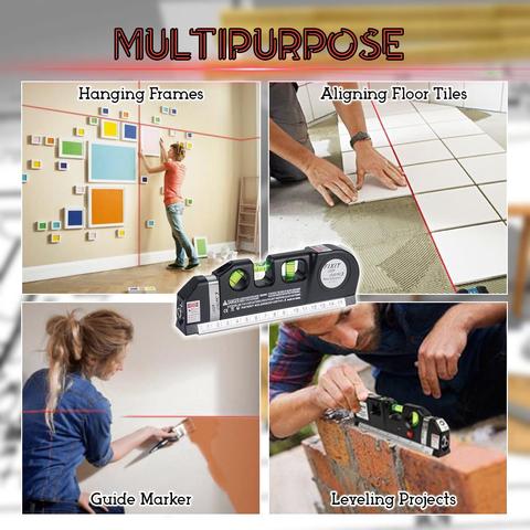 Laser Level Tool for Straight Lines - Easy to Use Like a Pro - Lamylie