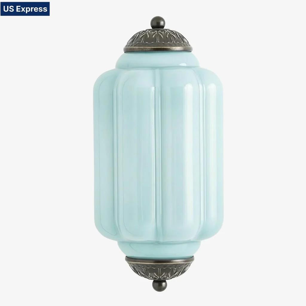 Eloise Vintage Wandleuchte aus Milchglas mit gewelltem Rand - Moderne Akzentbeleuchtung für Bad und Schlafzimmer