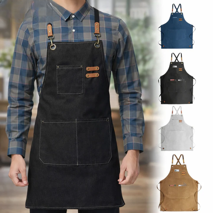 Canvas Craft Apron | Crossback Straps | Tool Accessory Pockets | HandHaven - Lamylie