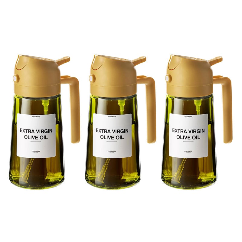 Dispensador y pulverizador de aceite de vidrio de doble función para la cocina - Lamylie