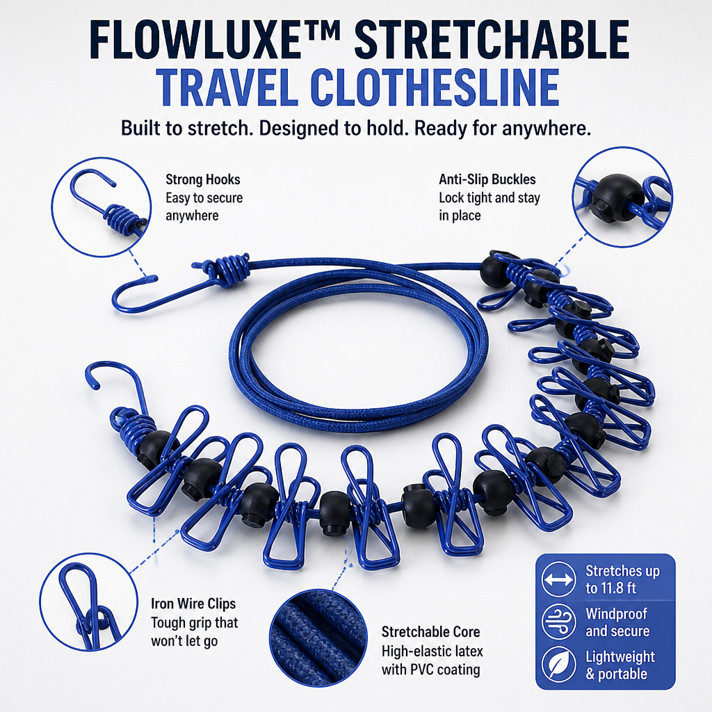 FlowLuxe — Stretch Your Space, Lock Your Laundry, Own Your Freedom - Lamylie