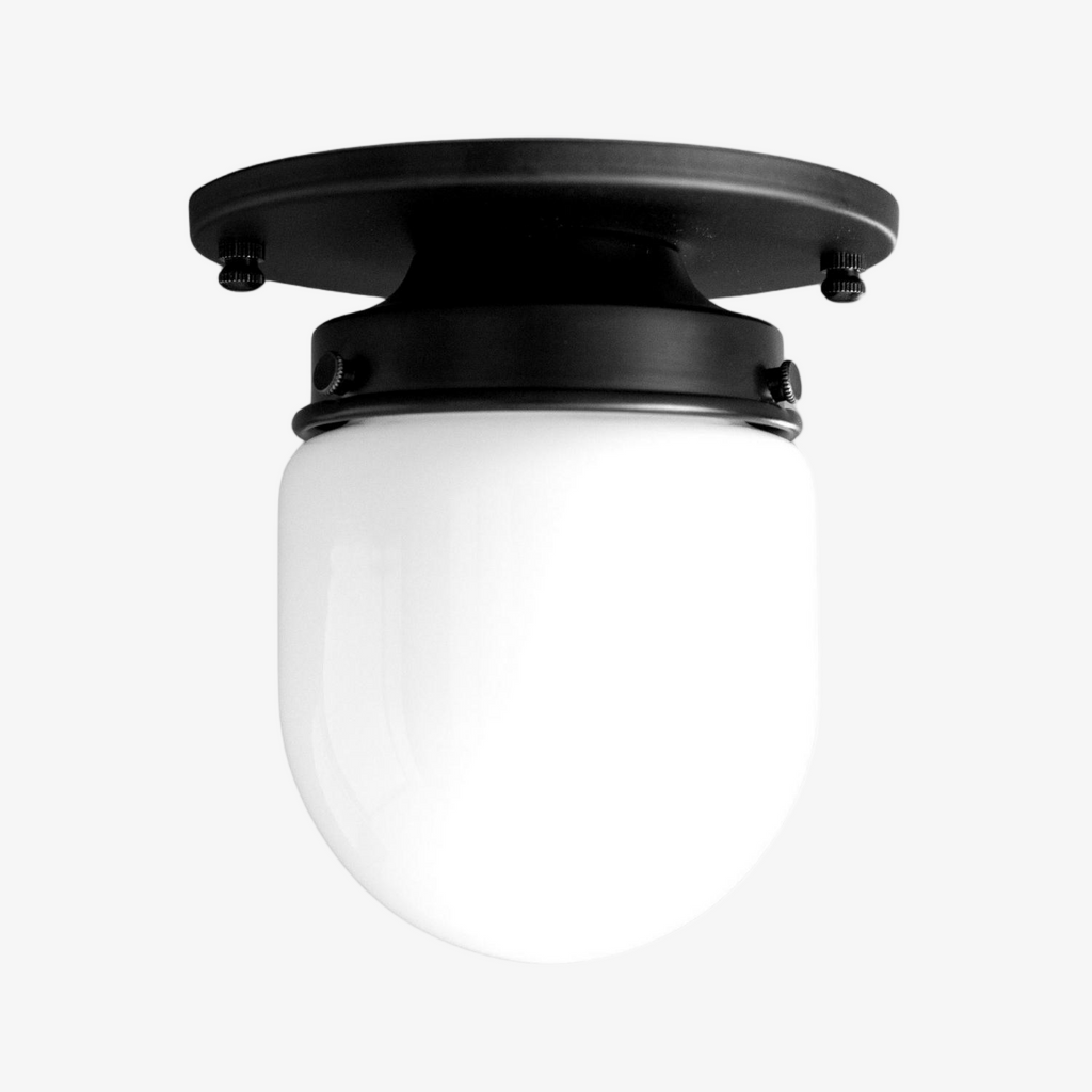 Opal Glass Wall & Ceiling Lamp Dual Function Modern Design Brass - Lamylie