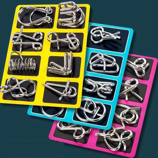 Metall-Puzzleset mit 8 Teilen für Puzzlebegeisterte – Lamylie