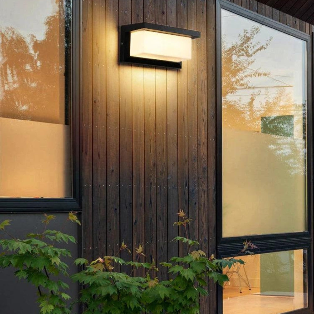 Outdoor LED Wall Lantern with Motion Detector – 20W Weather-Resistant - Lamylie